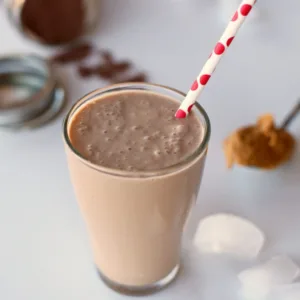 Chocolate Peanut Butter Shake with Greek Yogurt