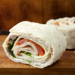 Lean Turkey and Swiss Cheese Roll-Ups